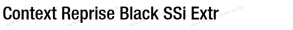 Context Reprise Black SSi Extra Bold字体转换